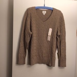 NWT Sparkly gold pullover sweater